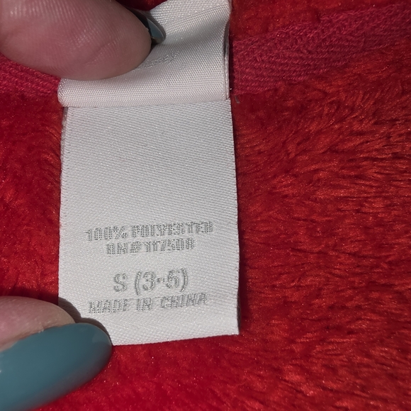 Disney  Mickey Mouse Red 100% Polyester Soft Fleece Full Zip hoodie Kids 3-5 - Picture 5 of 6